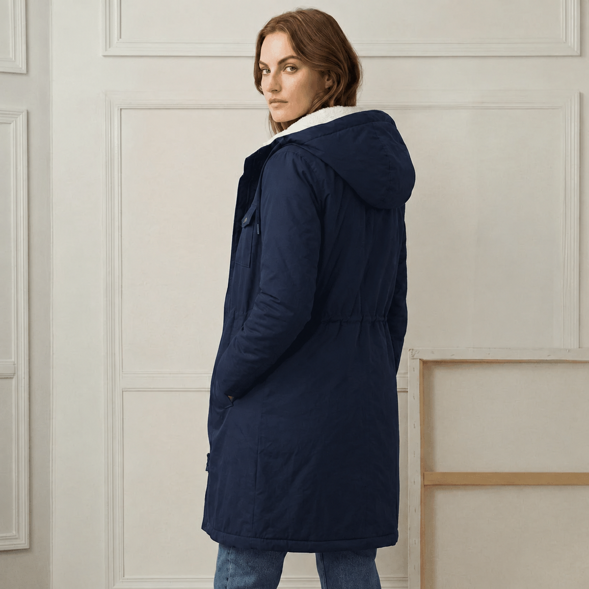 Camille | Veste Longue à Capuche Déperlante