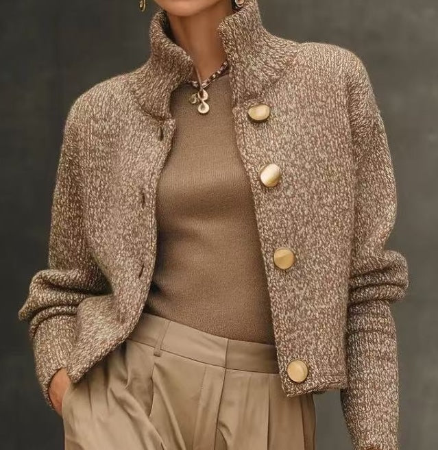 Adeline - Veste femme en laine mélangée, coupe tailleur
