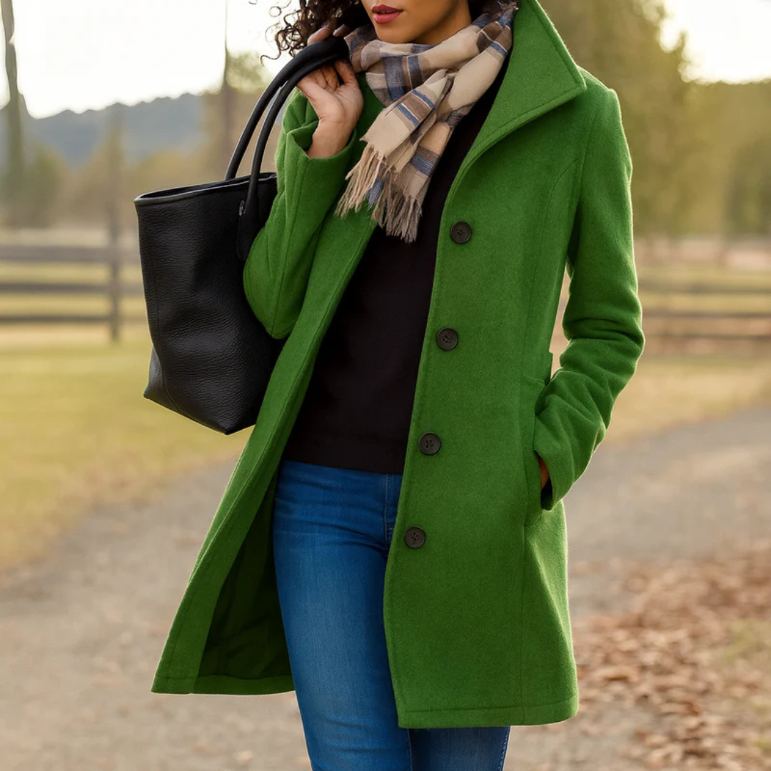 Camille | Manteau d'Hiver Isolé à Coupe Droite