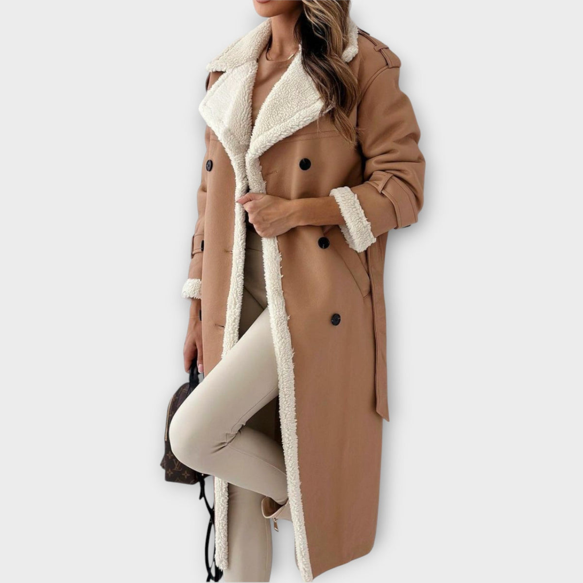 Iris | Trench Femme Croisé Doublé Chaud