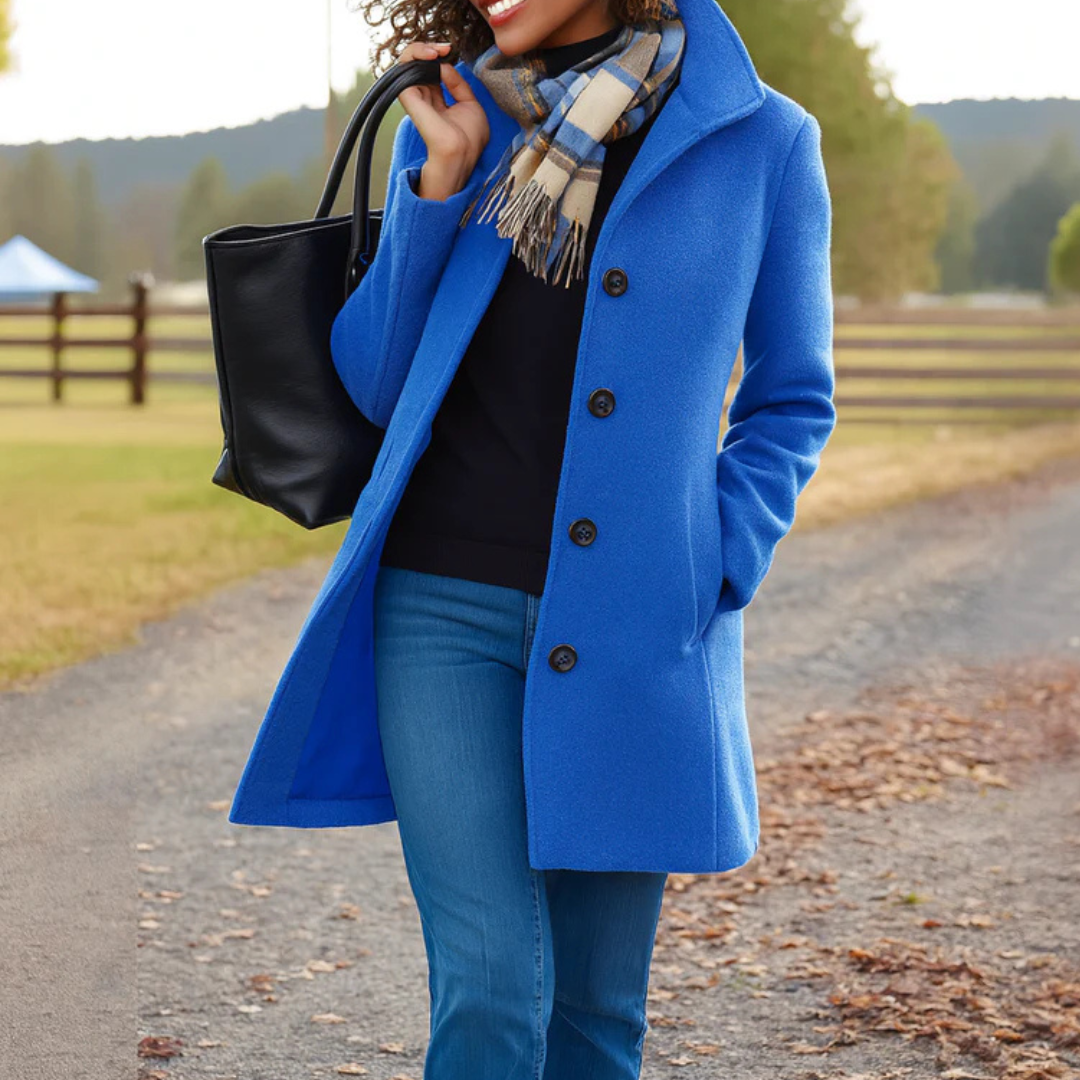 Camille | Manteau d'Hiver Isolé à Coupe Droite