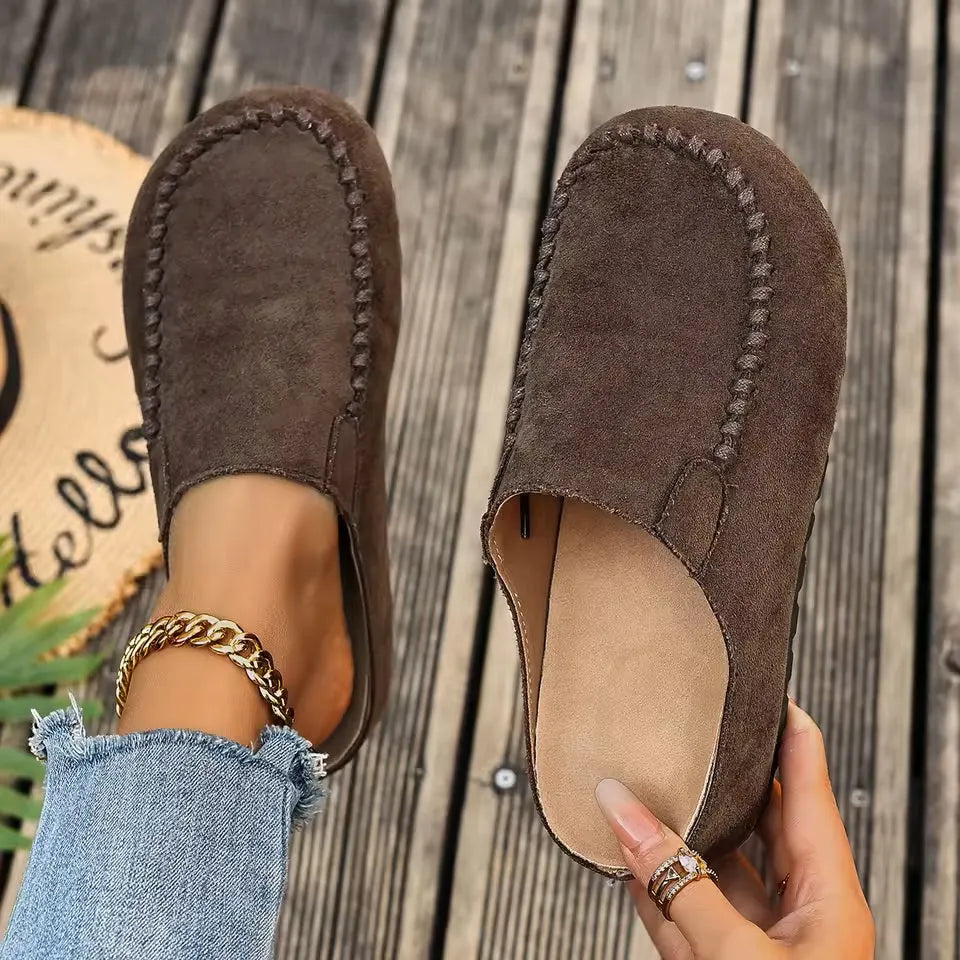 Agathe - Mocassins femme à enfiler, confort souple