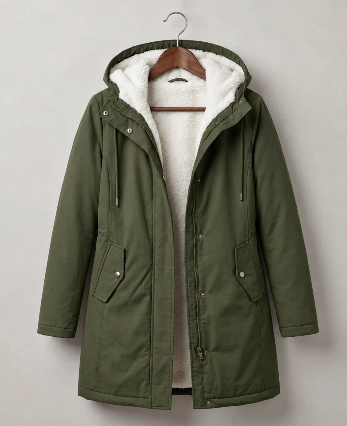 Camille | Veste Longue à Capuche Déperlante