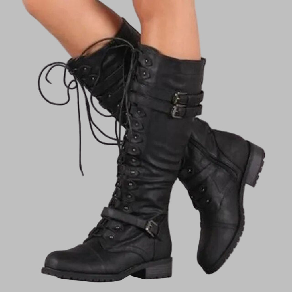 Sophie - Rangers femme à lacets, boucles et zip