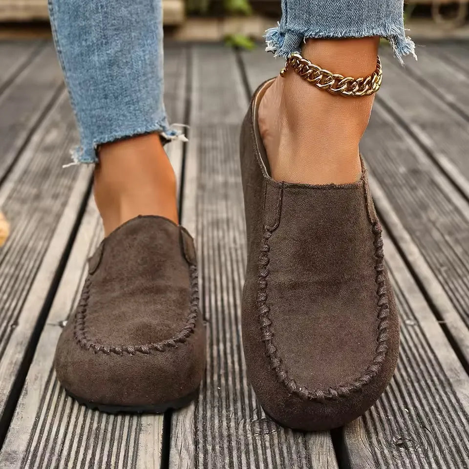 Agathe - Mocassins femme à enfiler, confort souple