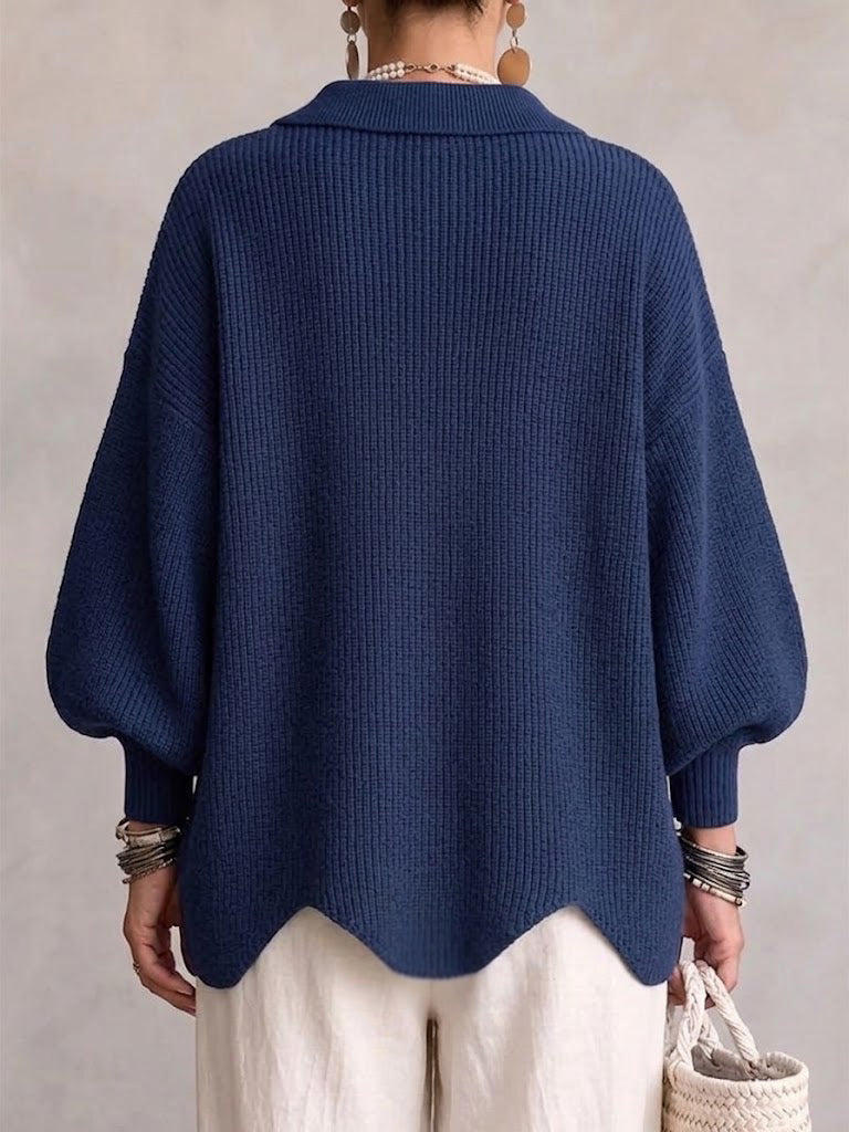 Lucille | Women's Balloon-Sleeve Knit Cardigan