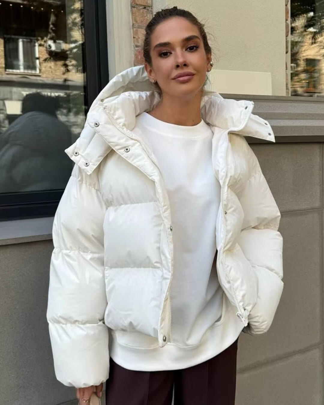 Bérénice - Doudoune à capuche femme, manteau d'hiver chaud