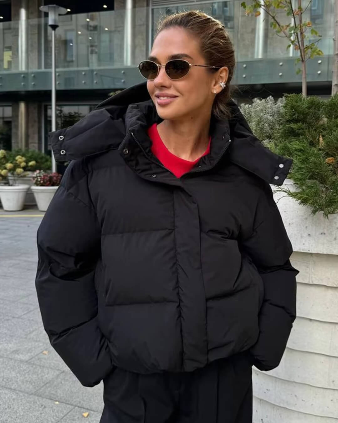 Bérénice - Doudoune à capuche femme, manteau d'hiver chaud