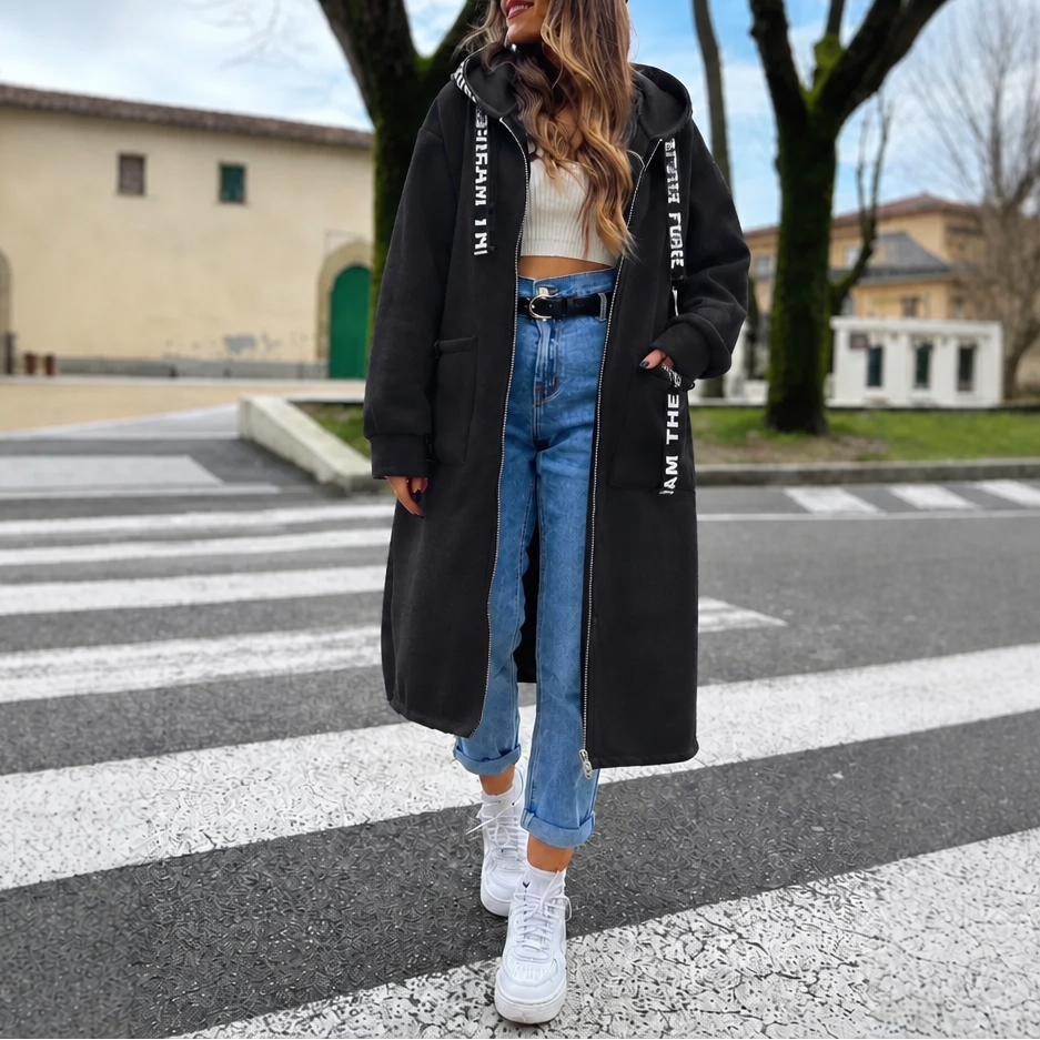 Léa | Manteau Sweat à Capuche Oversize