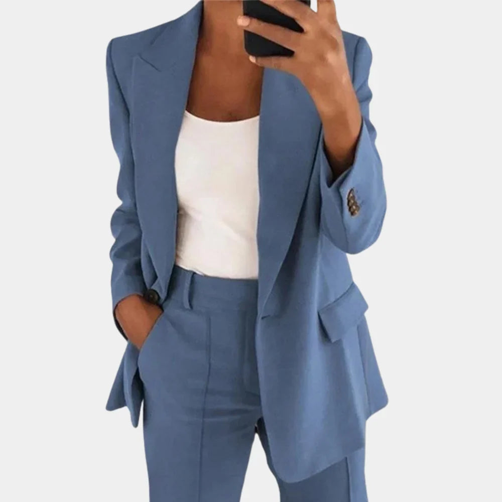 Chloé - Tailleur pantalon femme, blazer col tailleur