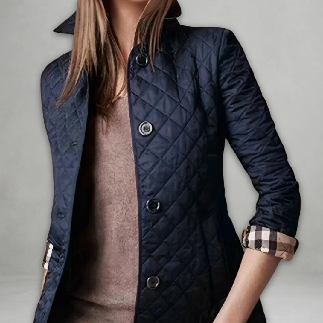 Capucine - Veste matelassée femme, boutonnée devant, manches longues
