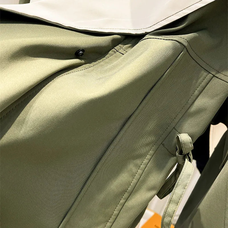 Margaux - Veste imperméable femme double épaisseur, taille à cordon