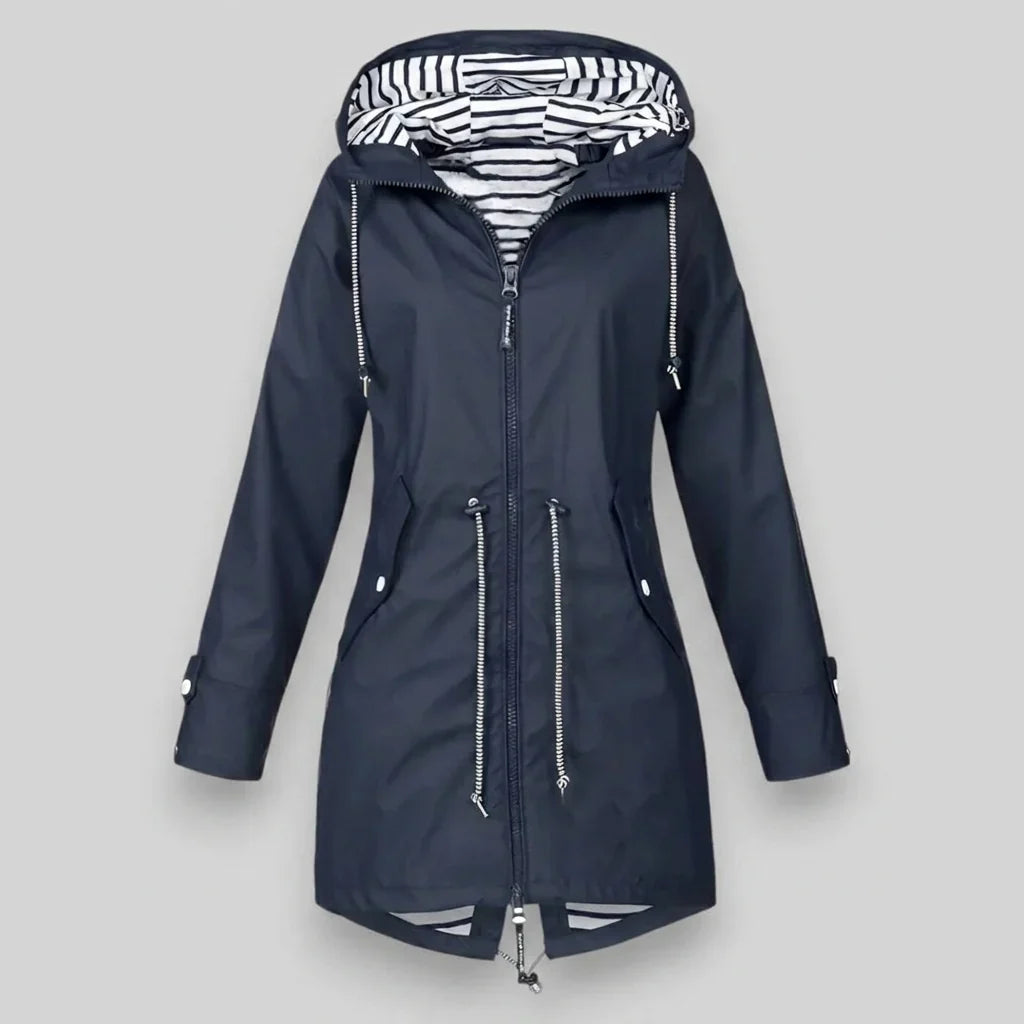 Océane - Veste imperméable femme à capuche, manches longues