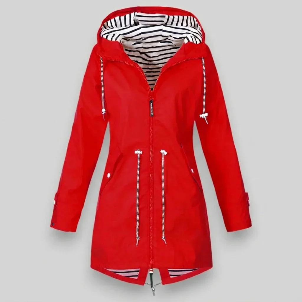 Océane - Veste imperméable femme à capuche, manches longues