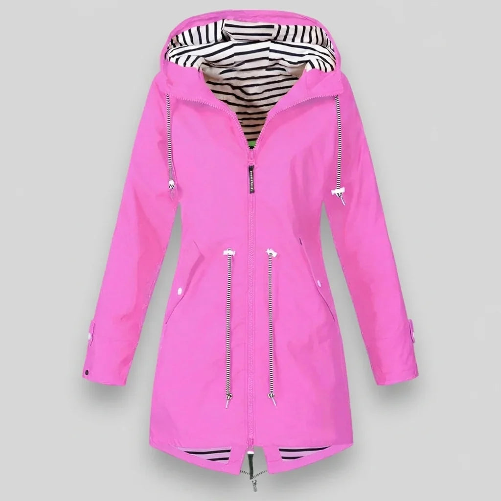 Océane - Veste imperméable femme à capuche, manches longues