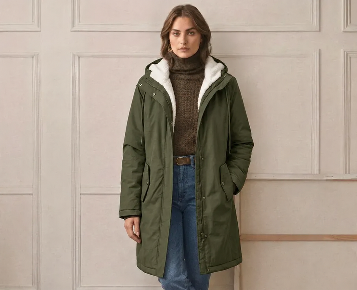 Camille | Veste Longue à Capuche Déperlante