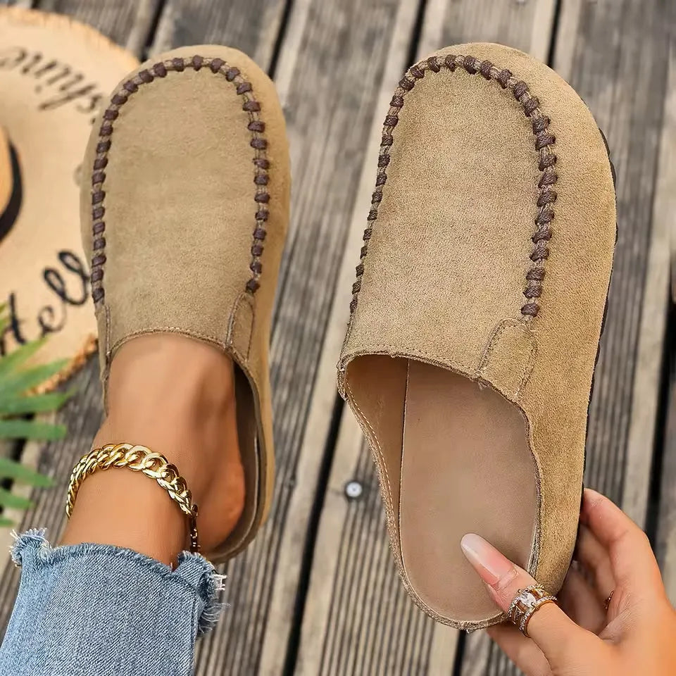 Agathe - Mocassins femme à enfiler, confort souple
