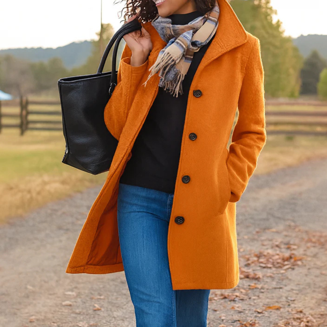 Camille | Manteau d'Hiver Isolé à Coupe Droite