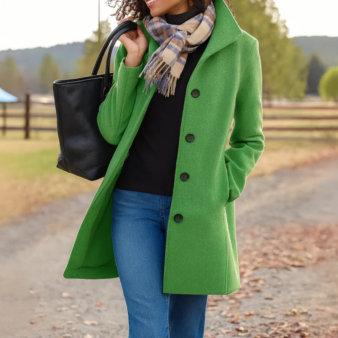 Camille | Manteau d'Hiver Isolé à Coupe Droite