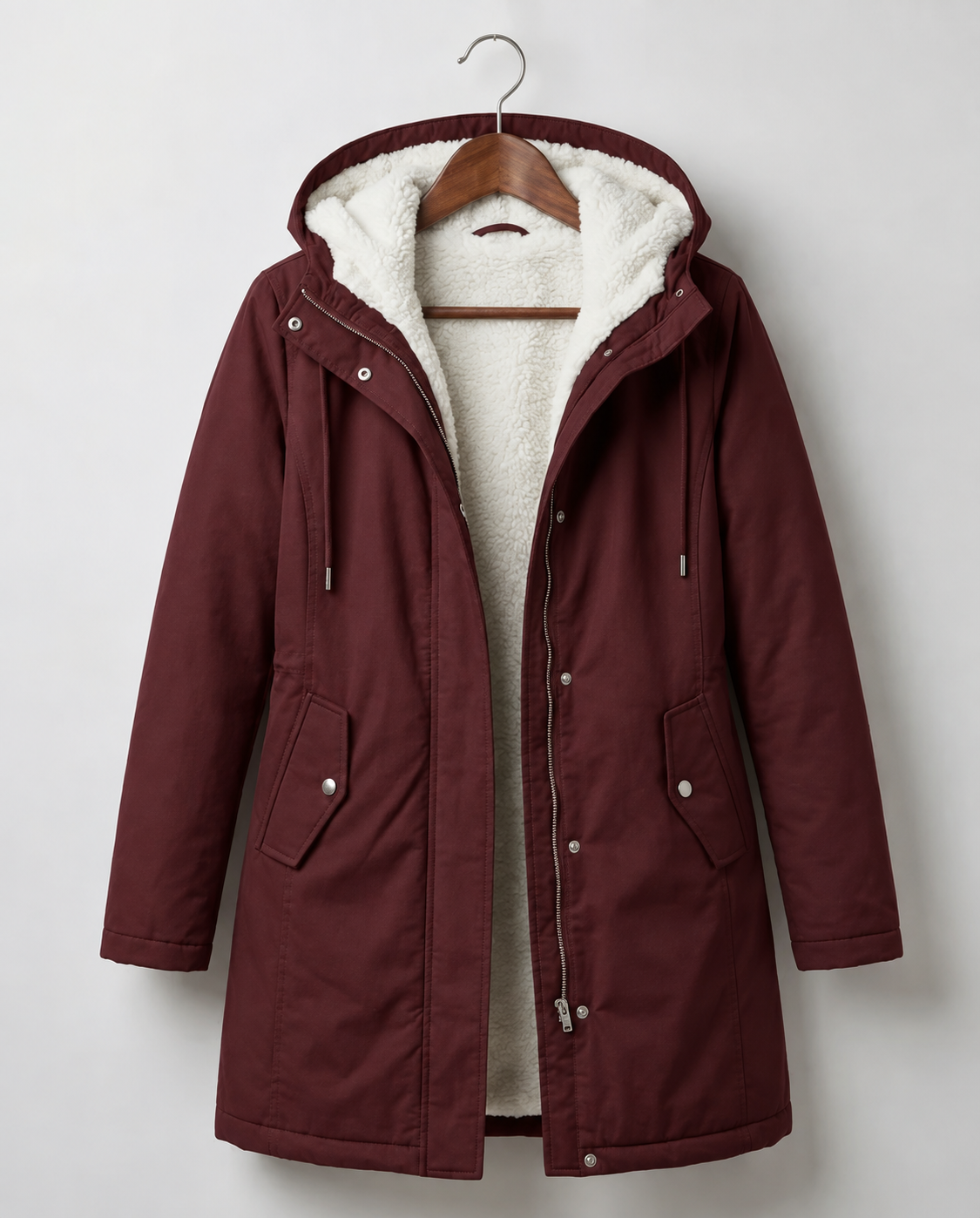 Camille | Veste Longue à Capuche Déperlante