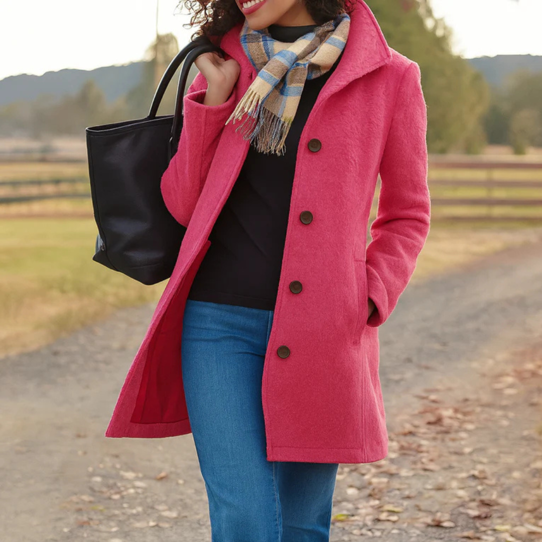 Camille | Manteau d'Hiver Isolé à Coupe Droite