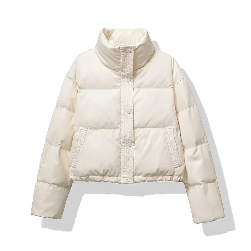 Juliette - Doudoune courte femme, coupe crop chaude