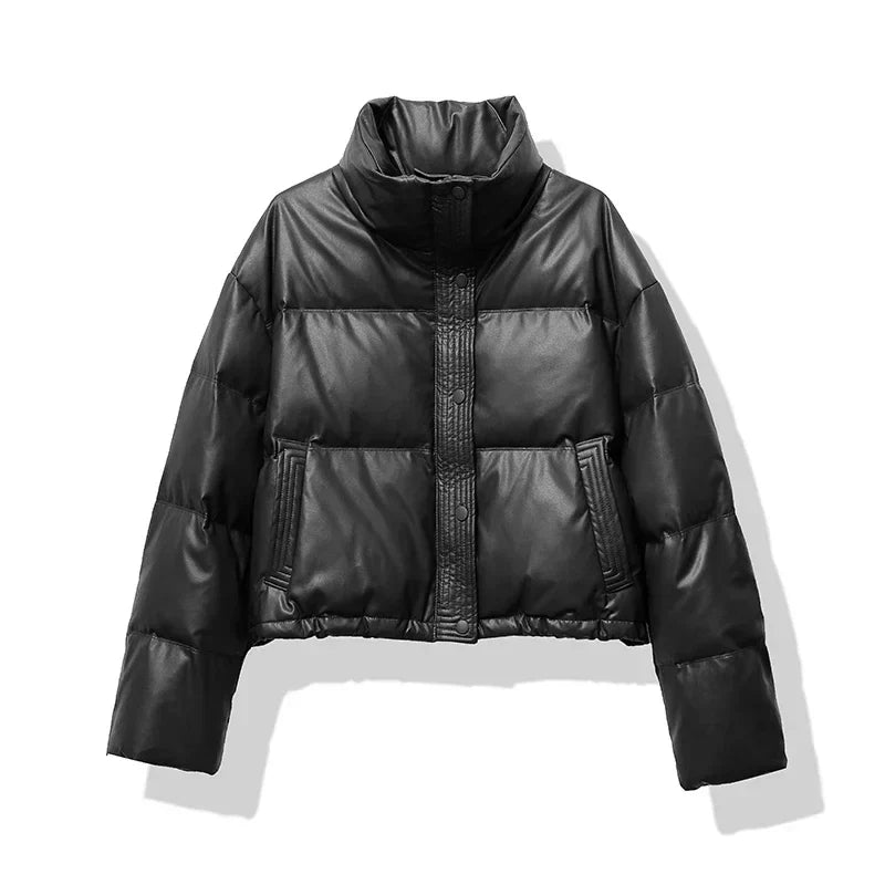 Juliette - Doudoune courte femme, coupe crop chaude
