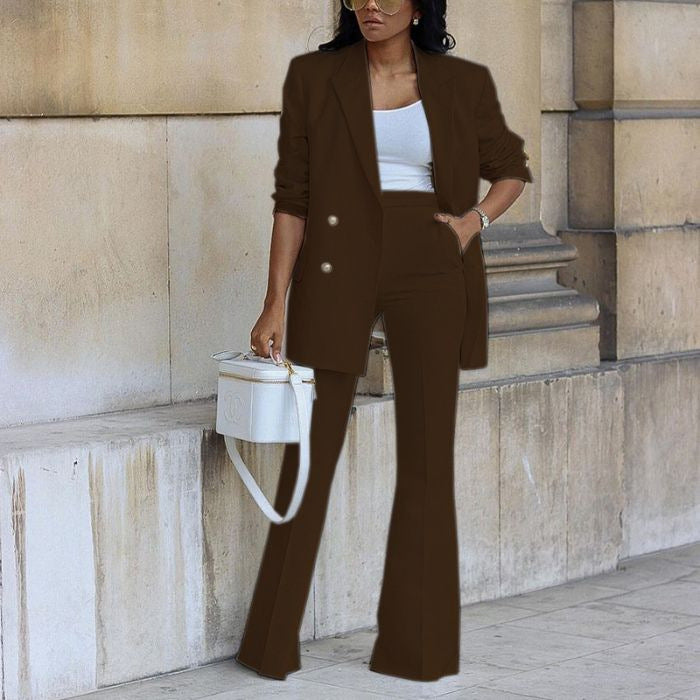 Bérénice - Ensemble femme blazer tailleur, pantalon