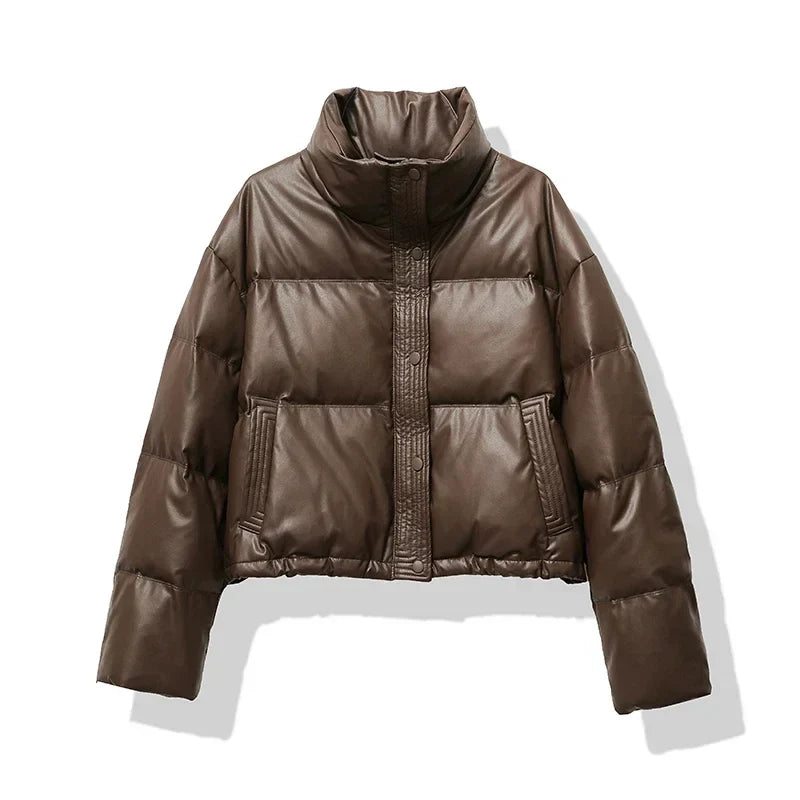 Juliette - Doudoune courte femme, coupe crop chaude
