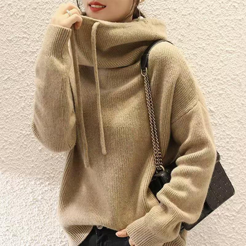 Joséphine - Pull femme col roulé, coupe oversize