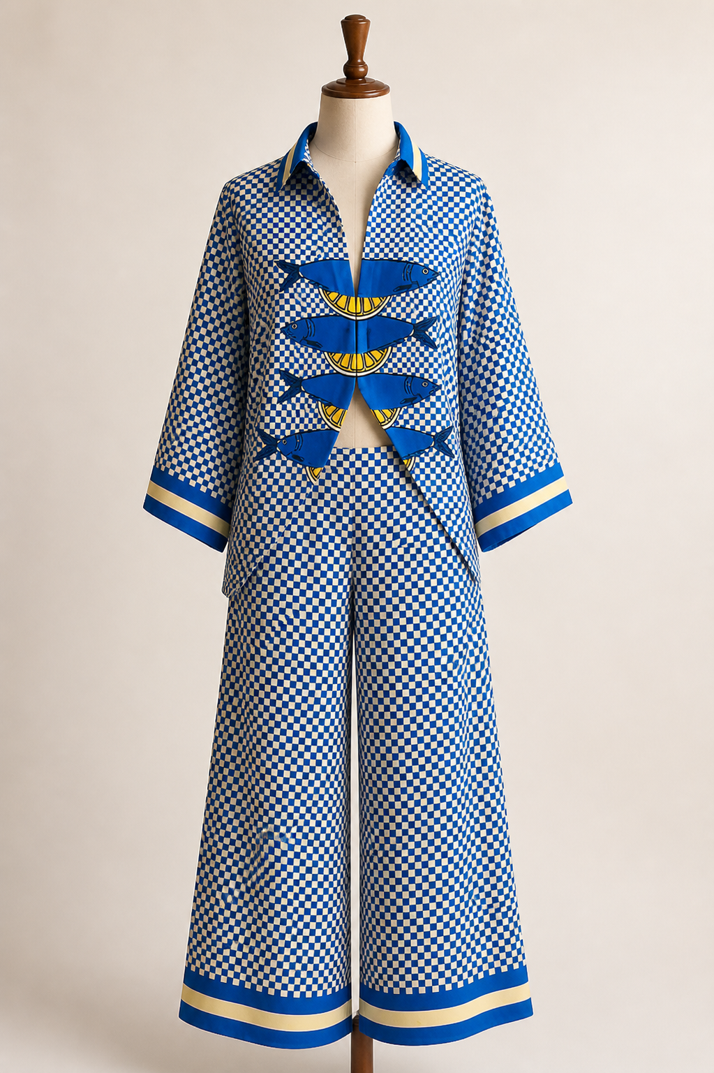 Élodie - Ensemble femme chemise et pantalon, lin