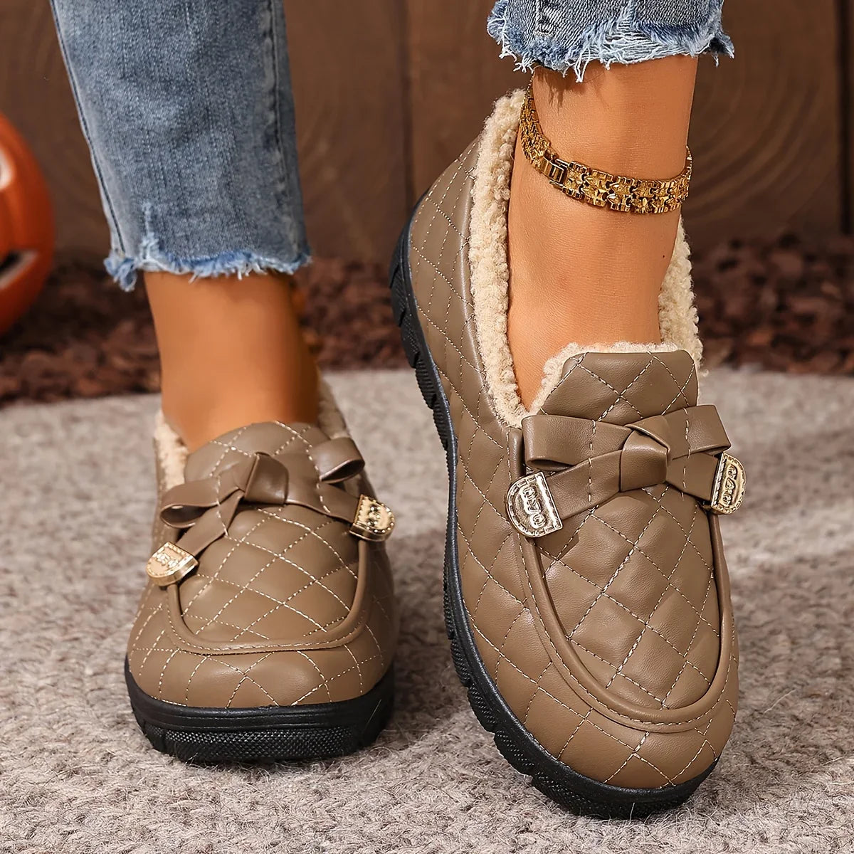 Zoé - Bottines femme matelassées à enfiler