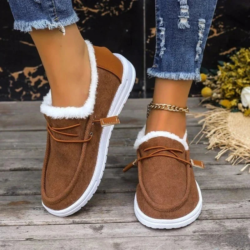 Céline - Bottes femme chaudes fourrées, à enfiler