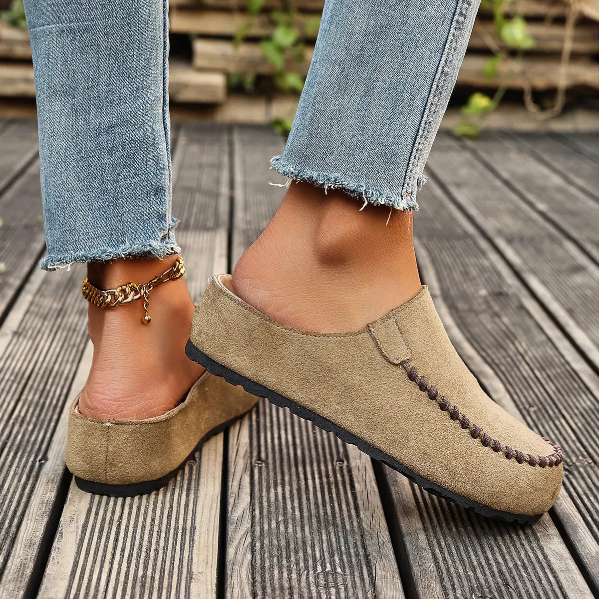 Agathe - Mocassins femme à enfiler, confort souple
