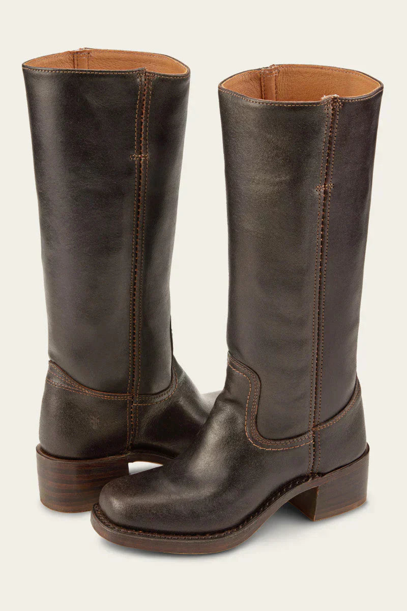Lola - Bottes mi-mollet femme à talon carré