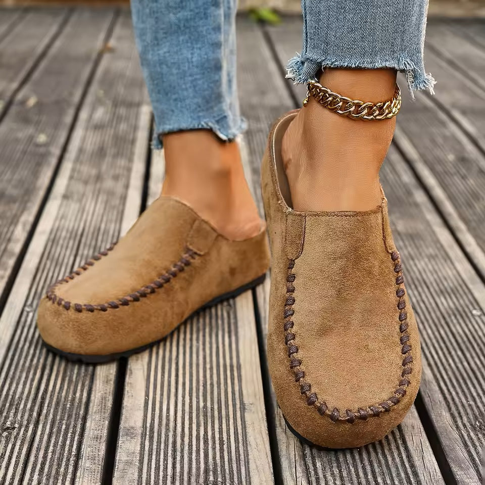 Agathe - Mocassins femme à enfiler, confort souple