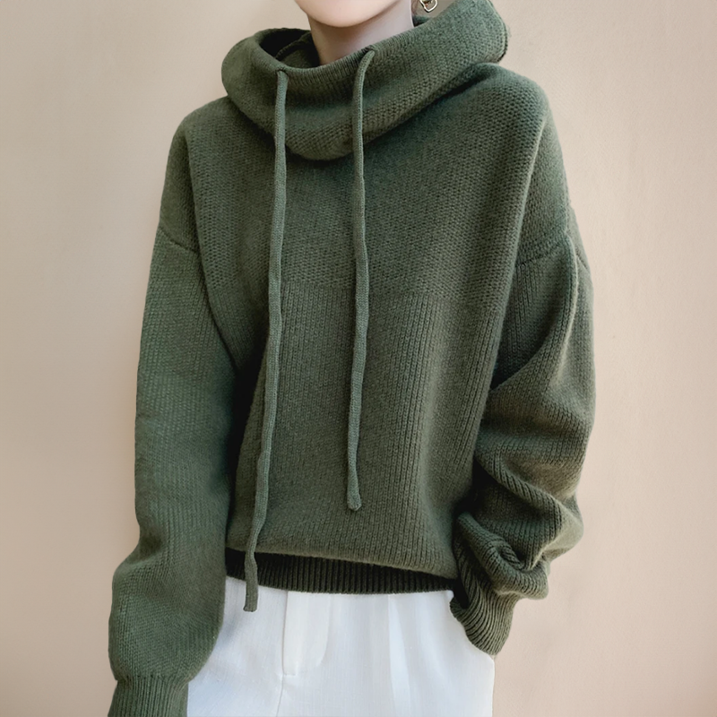 Joséphine - Pull femme col roulé, coupe oversize