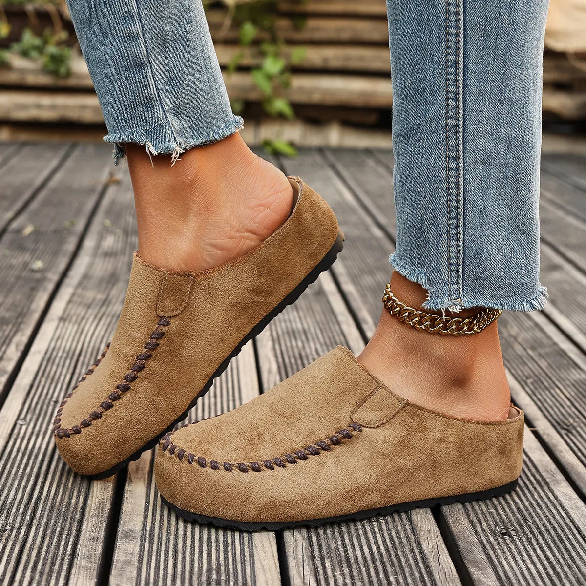 Agathe - Mocassins femme à enfiler, confort souple