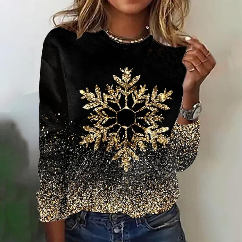Tatiana - Pull femme flocon pailleté, fêtes