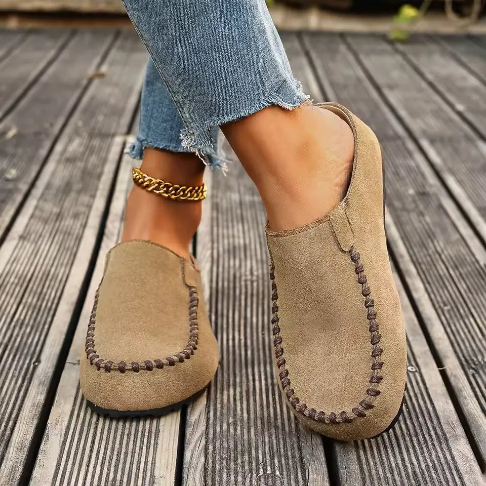 Agathe - Mocassins femme à enfiler, confort souple