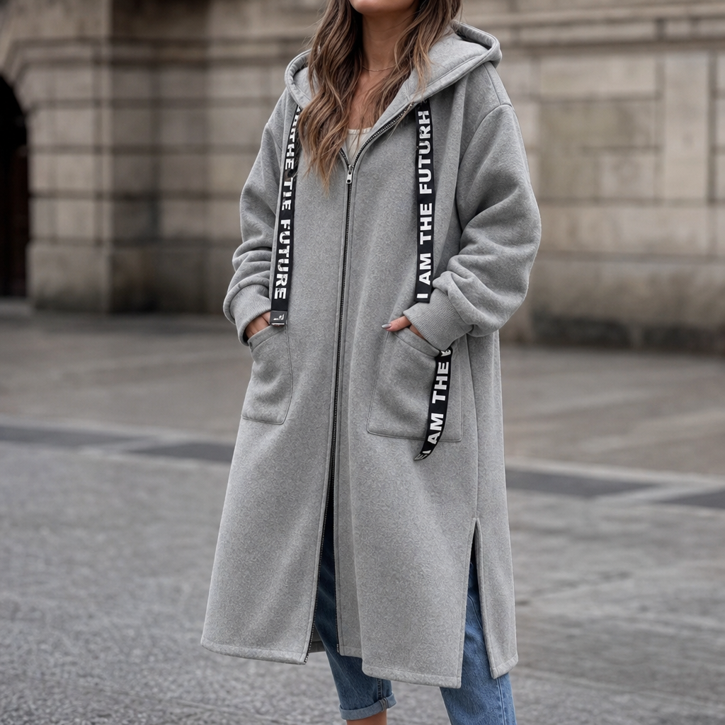 Léa | Manteau Sweat à Capuche Oversize