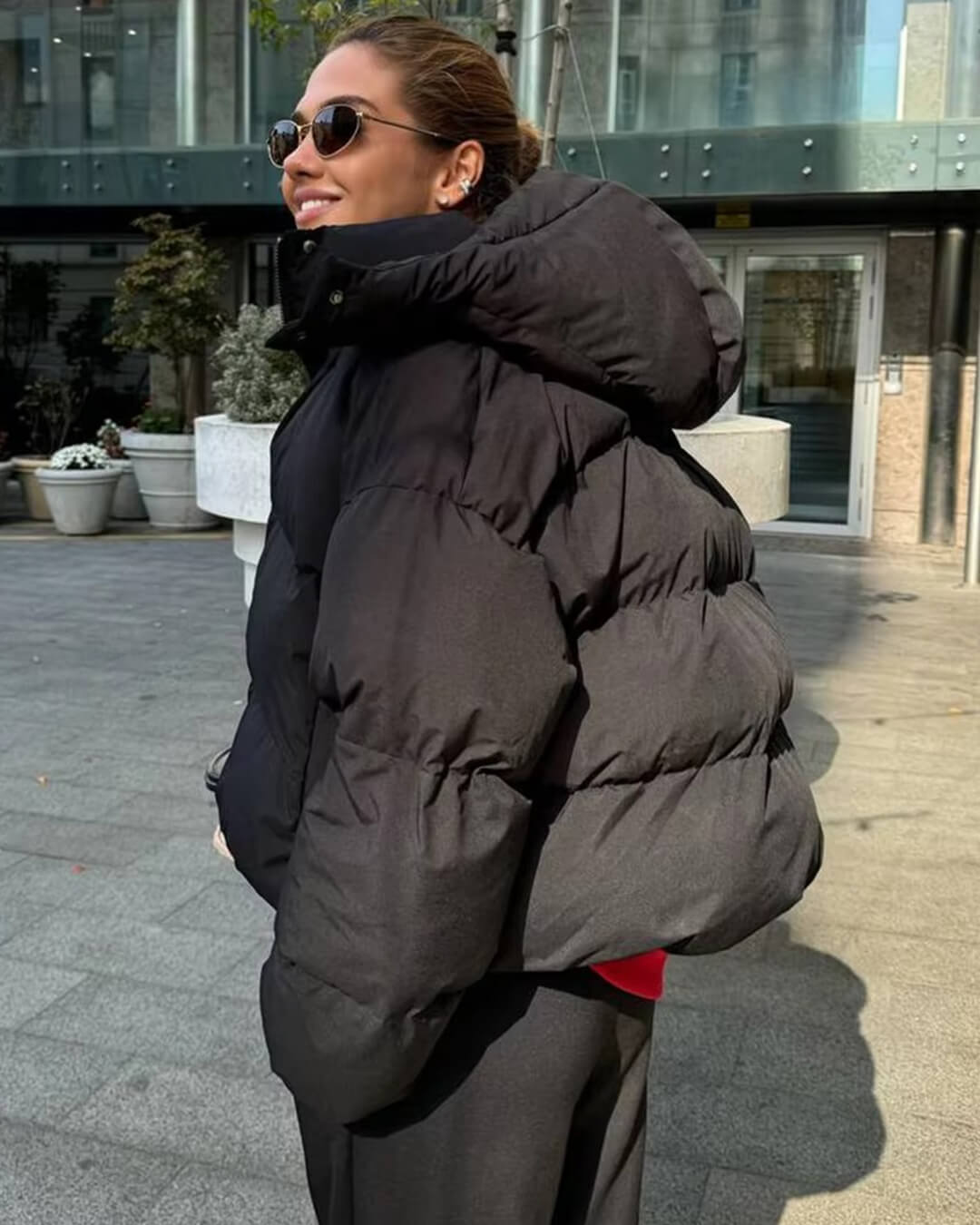 Bérénice - Doudoune à capuche femme, manteau d'hiver chaud