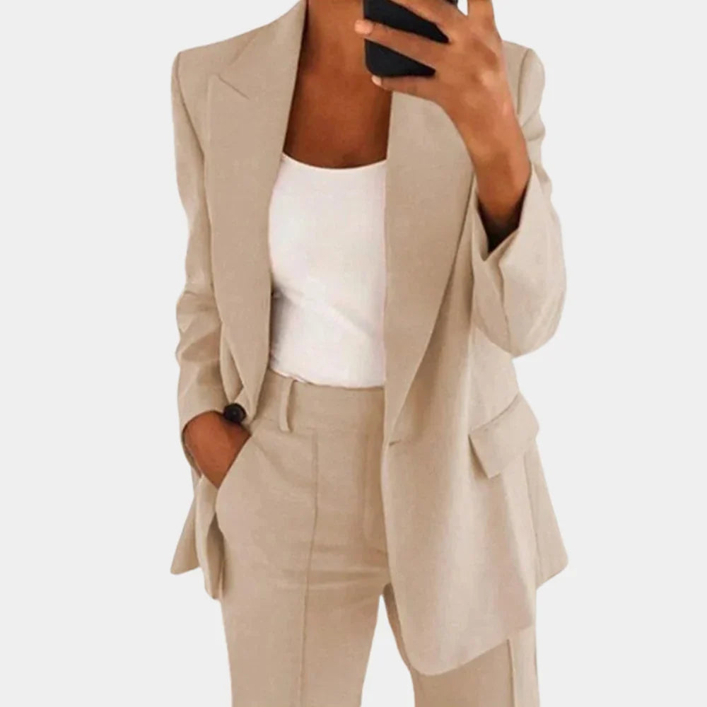 Chloé - Tailleur pantalon femme, blazer col tailleur