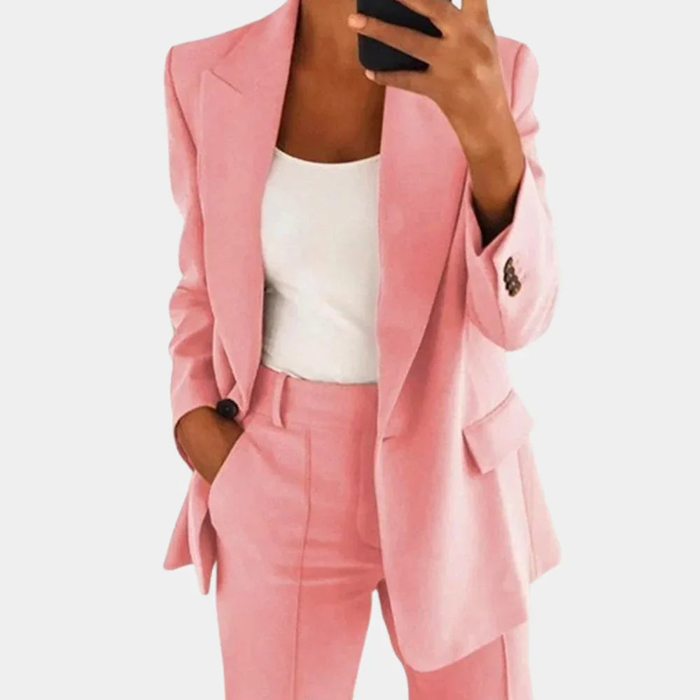 Chloé - Tailleur pantalon femme, blazer col tailleur