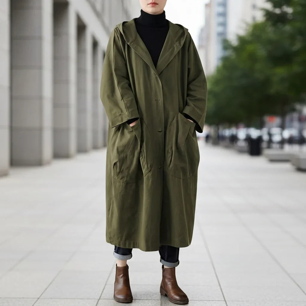 Margaux - Trench femme à capuche, coupe-vent léger