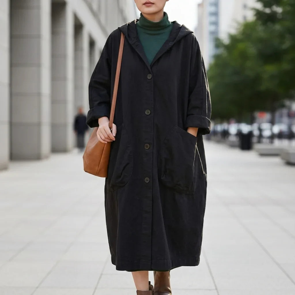Margaux - Trench femme à capuche, coupe-vent léger