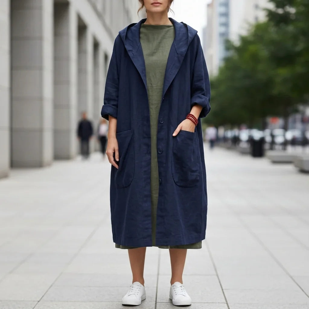 Margaux - Trench femme à capuche, coupe-vent léger
