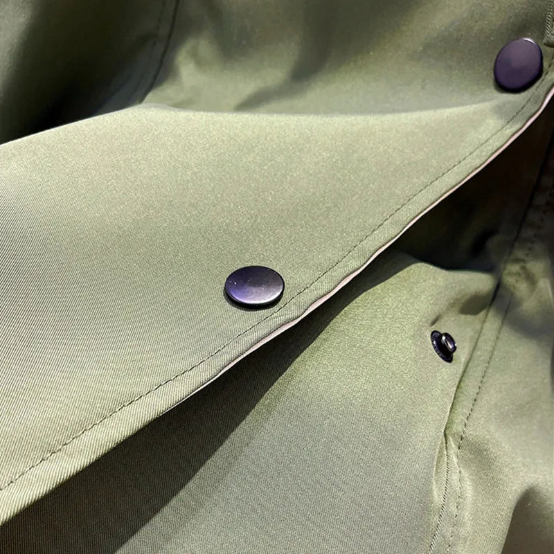 Margaux - Veste imperméable femme double épaisseur, taille à cordon