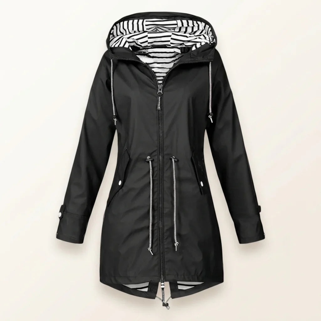 Océane - Veste imperméable femme à capuche, manches longues