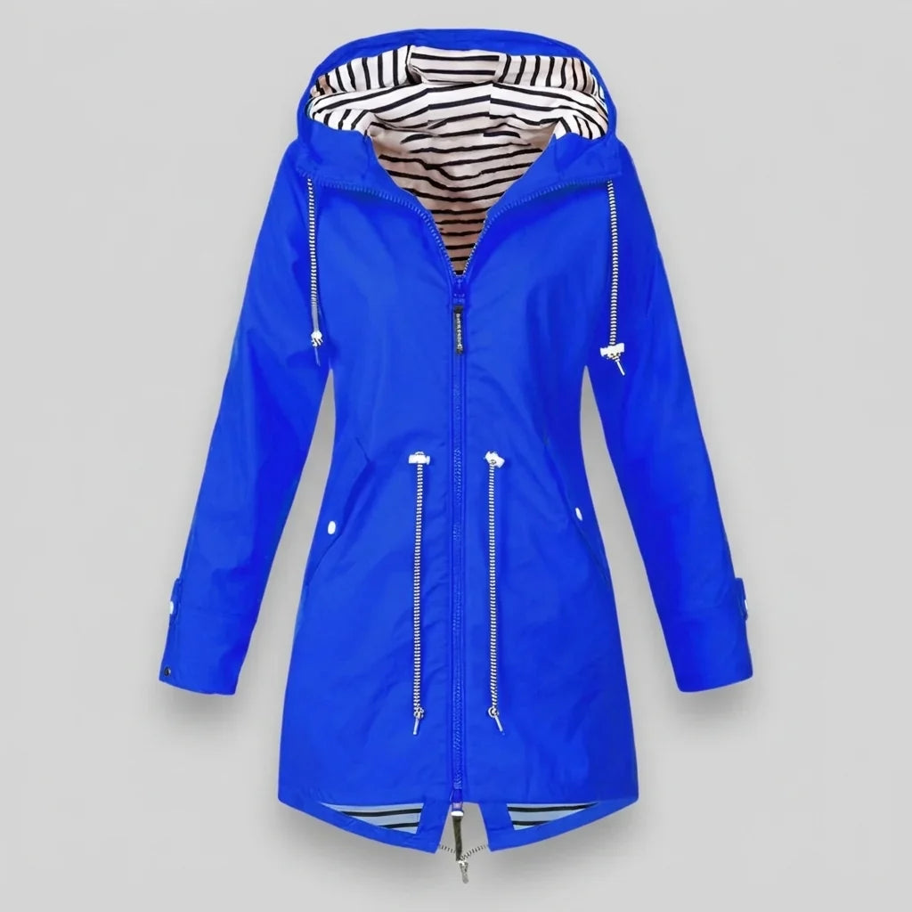 Océane - Veste imperméable femme à capuche, manches longues